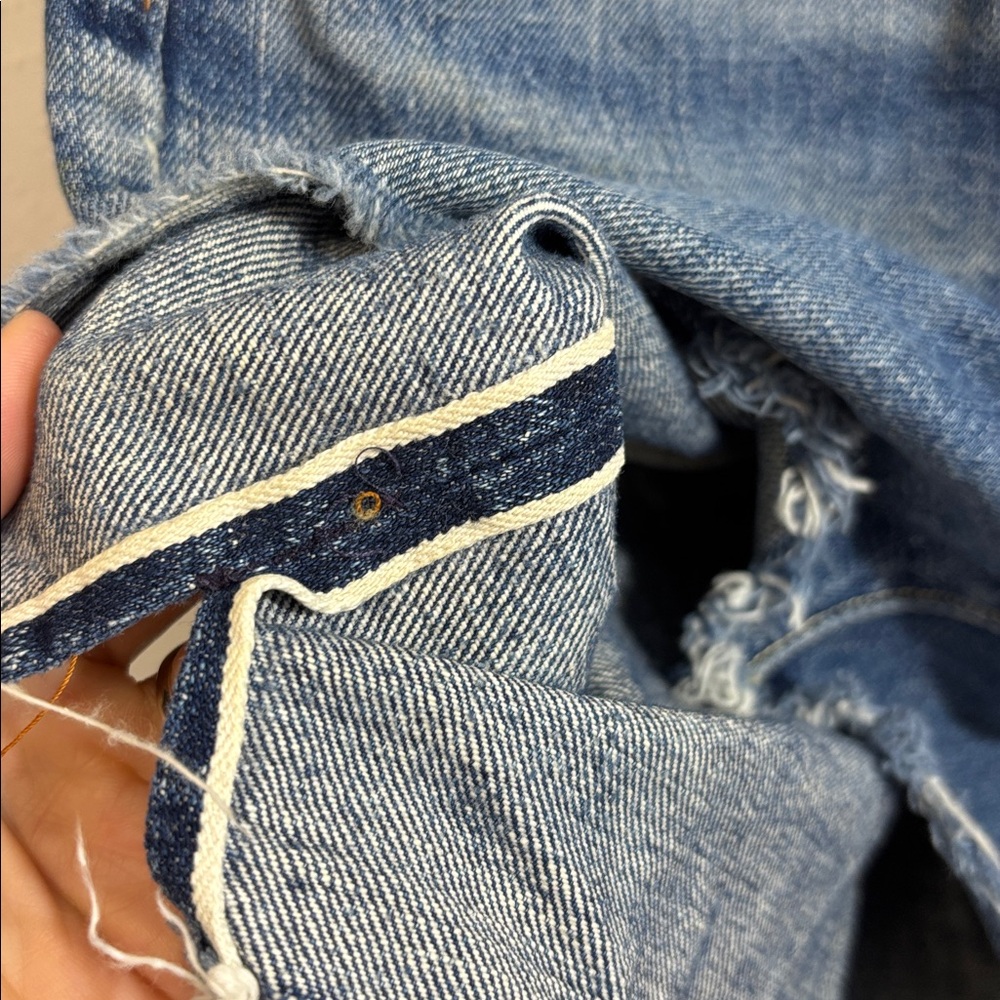🌸RARE Vtg 501 Selvedge capital E Levis Shorts🌸 - Picture 6 of 14
